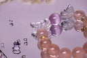 Close-up of Angel handmade crystal bracelet details