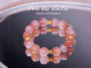 Red Silk scarlet agate handmade gemstone bracelet by VDE