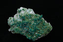 Dioptase with Mottramite on Calcite