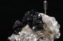 Rose calcite with black tourmaline