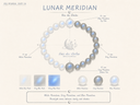 Lunar Meridian white and gray moonstone bracelet by VDE Design