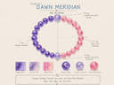 Dawn Meridian Violet Blush amethyst and rhodonite bracelet by VDE Design